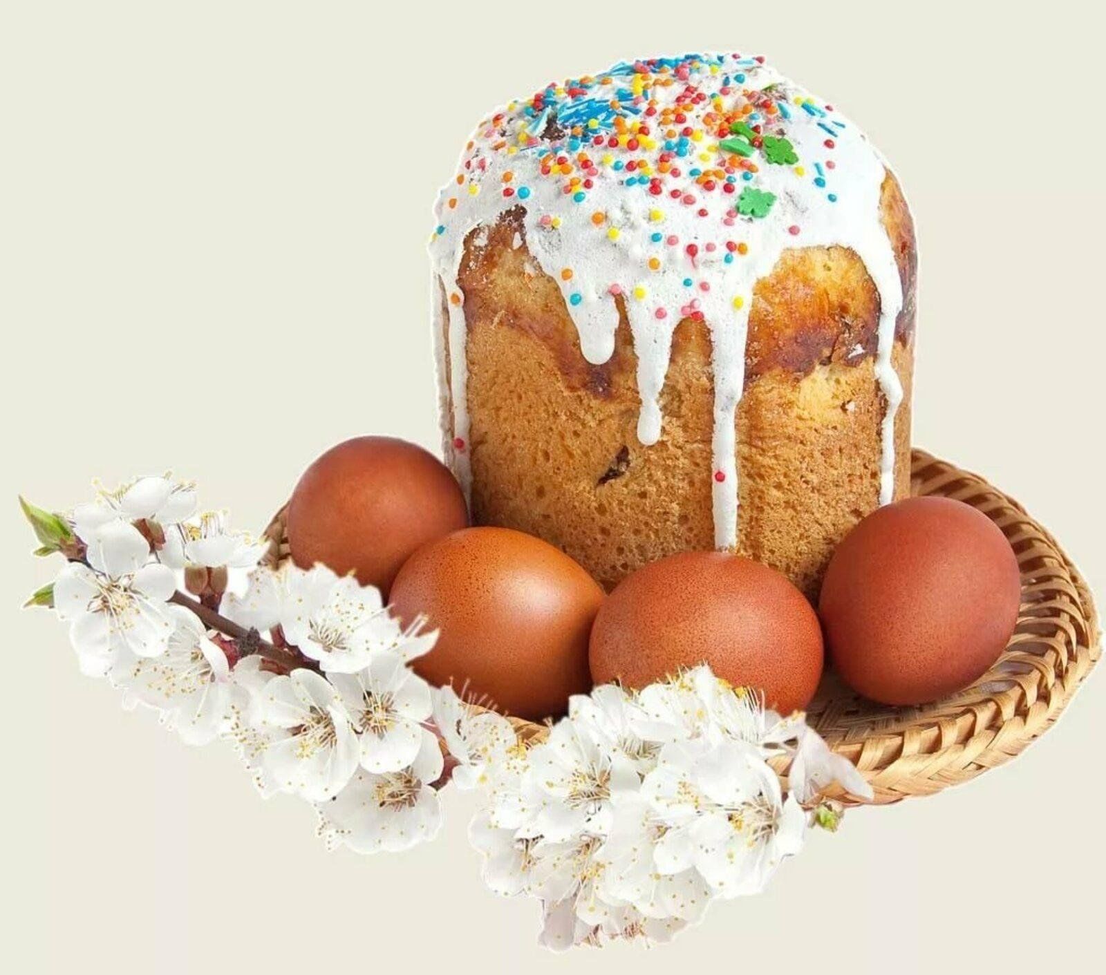 Пасха на прозрачном фоне