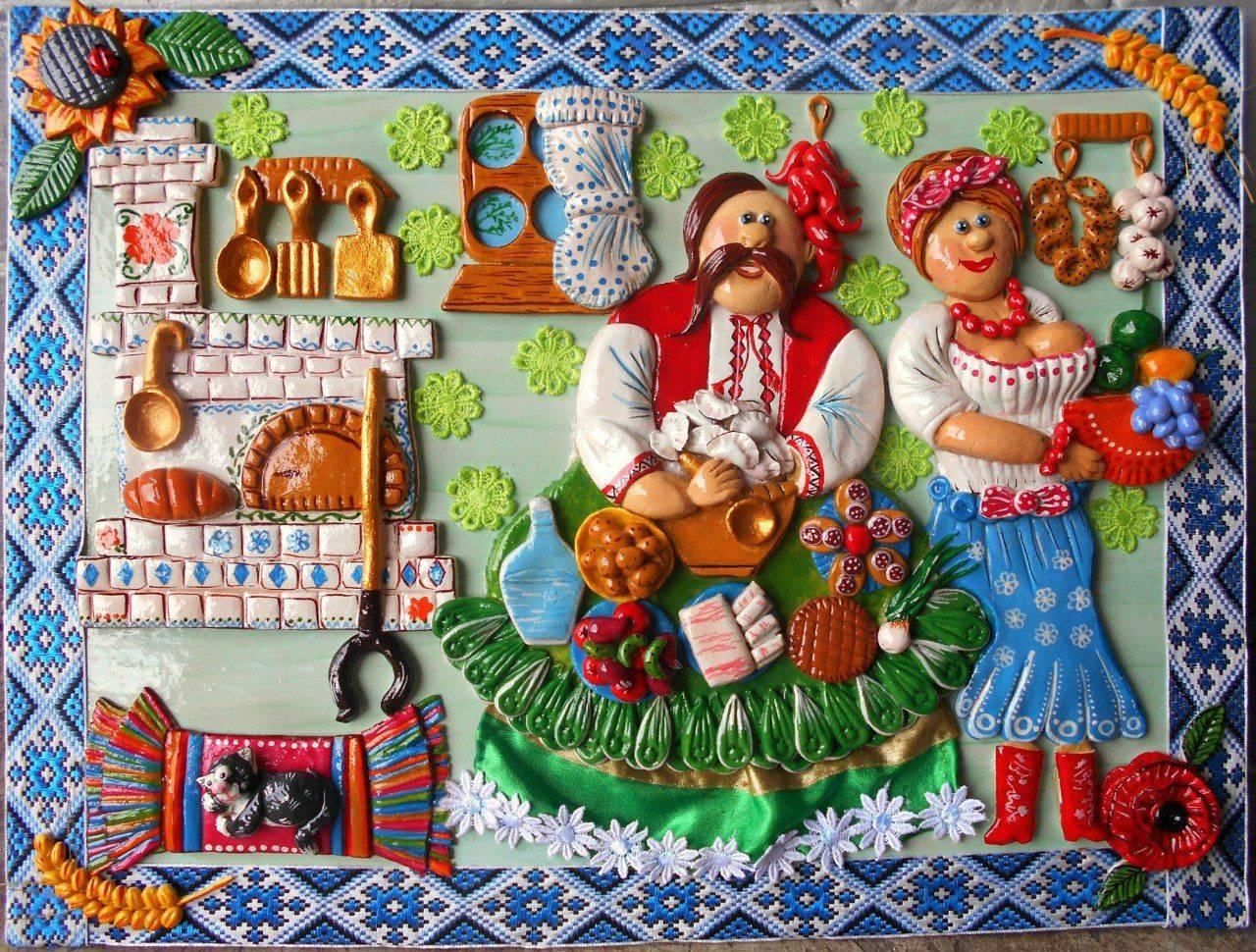 Картины из соленого теста своими