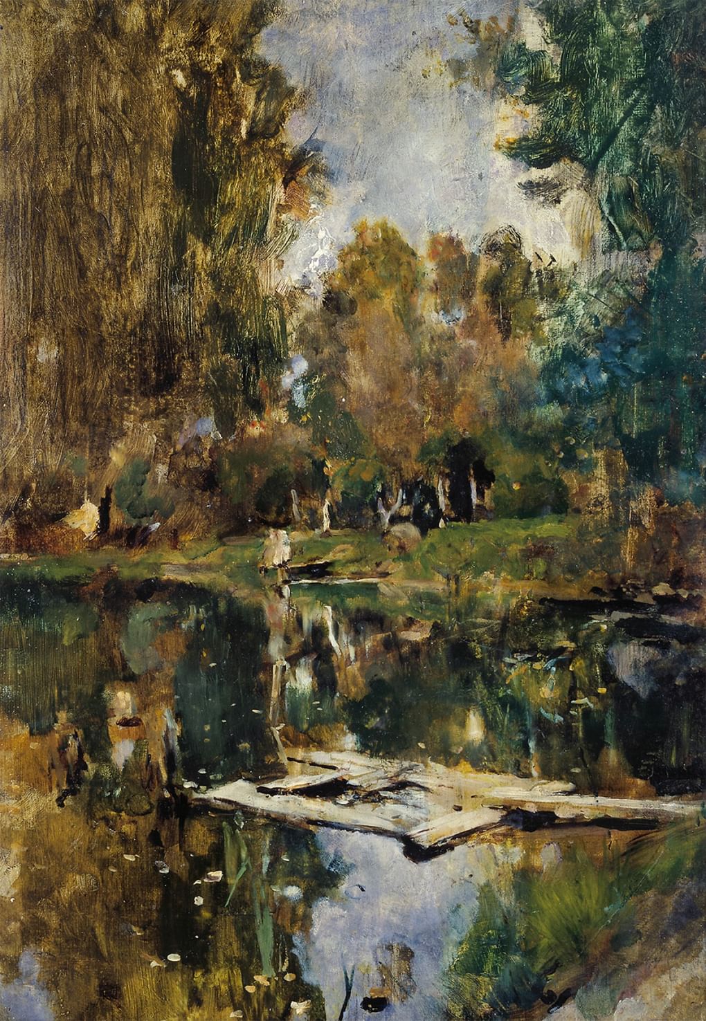 Прудик. Абрамцево (Верхний пруд в Абрамцеве). 1886