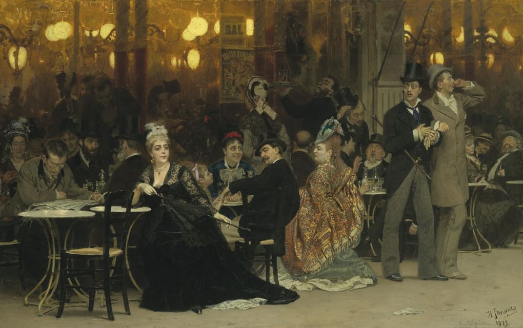Илья Репин. Парижское кафе. 1875
