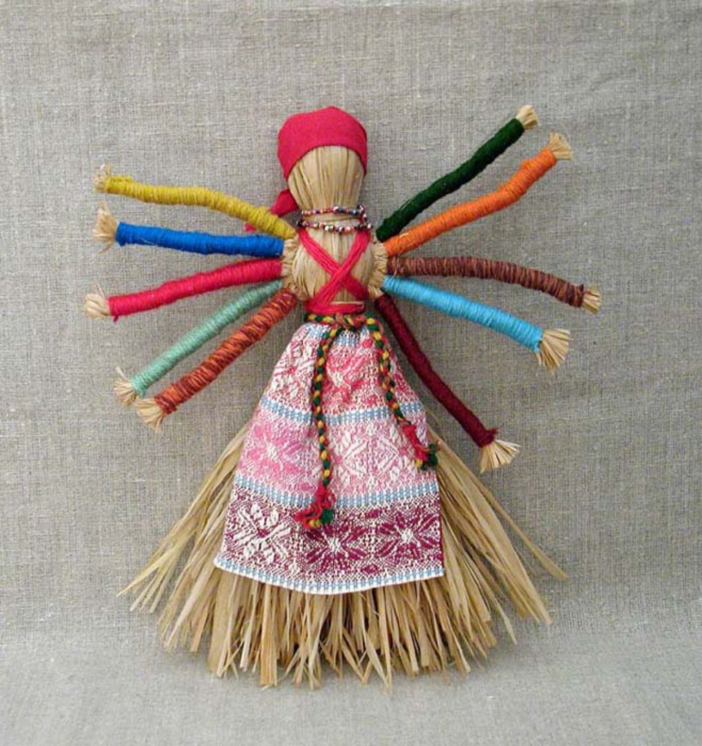 Техника изготовления соломенной куклы-сигушки в с. Вислая Поляна Тербунского района.