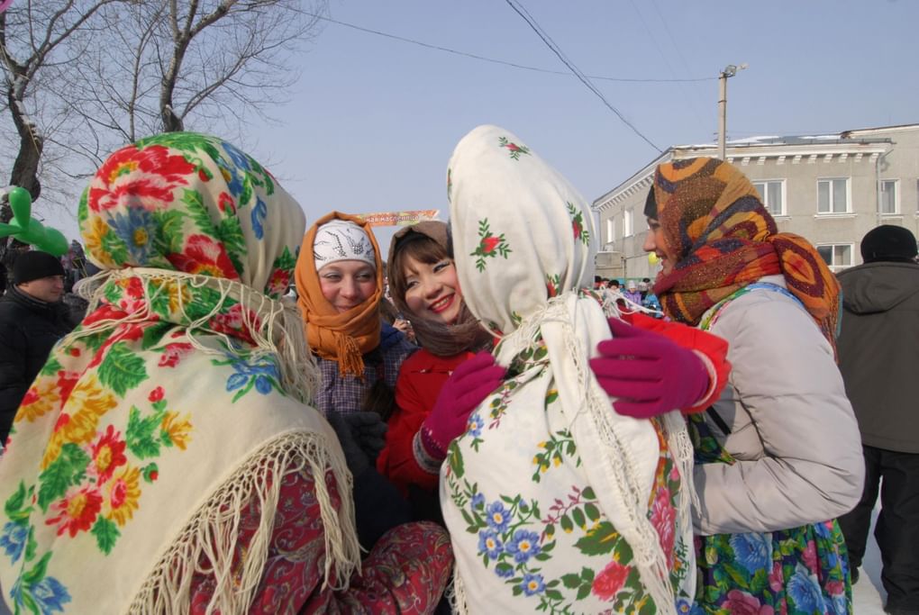 Празднование Широкой Масленицы в Красноярском крае. Фотография: А. Колбасова / ТАСС
