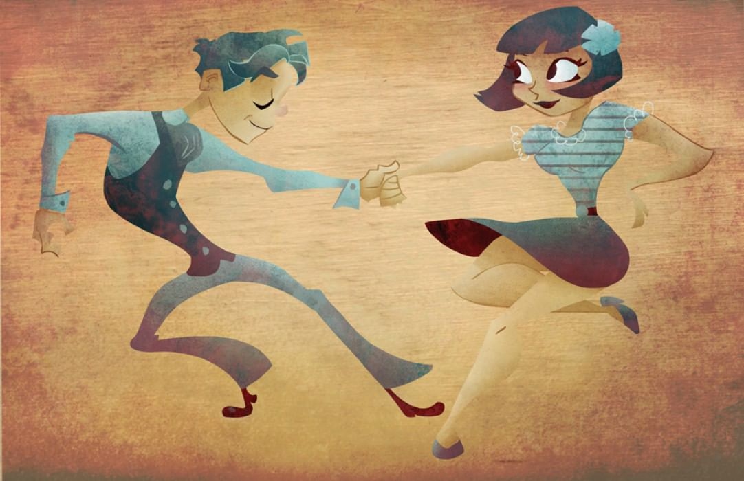 Illustrations of Dance of Jitterbug