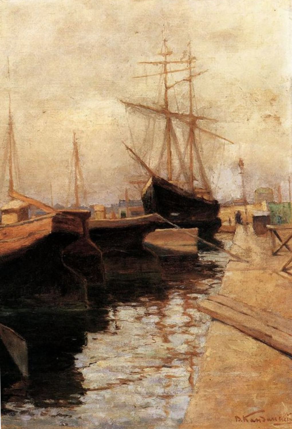 Одесса. Порт. 1898. Государственная Третьяковская галерея