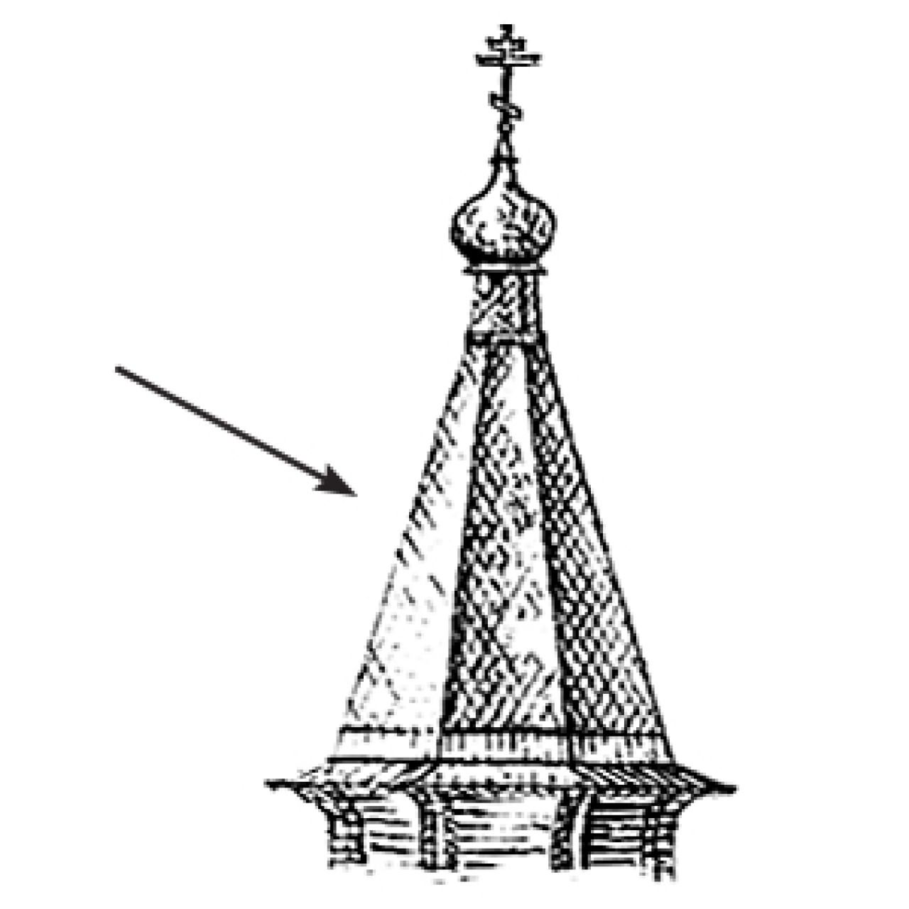 Шатровый храм рисунок