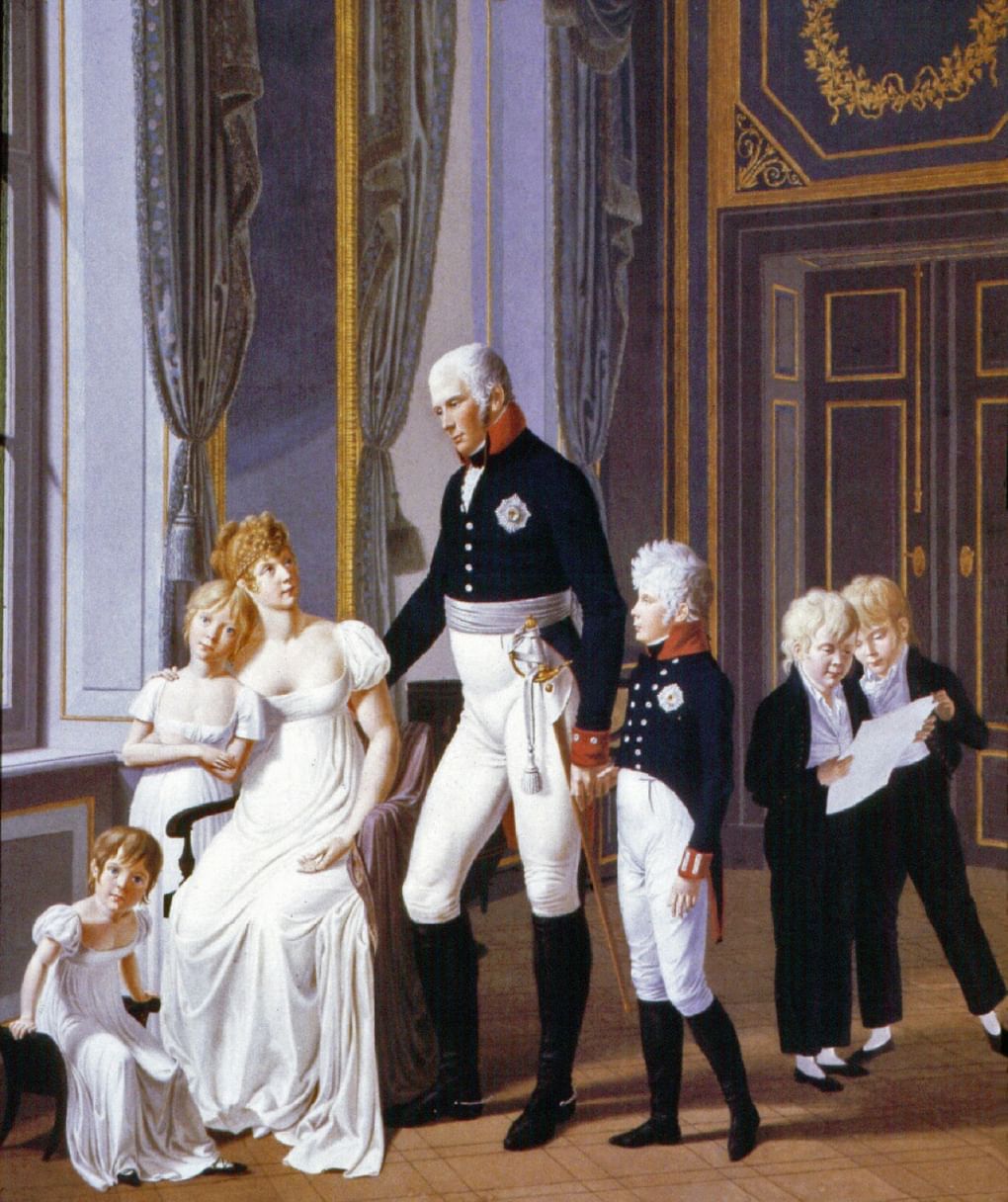 Х. Дехлинг. Кайзер Фридрих Вильгельм III со своей семьей. 1806