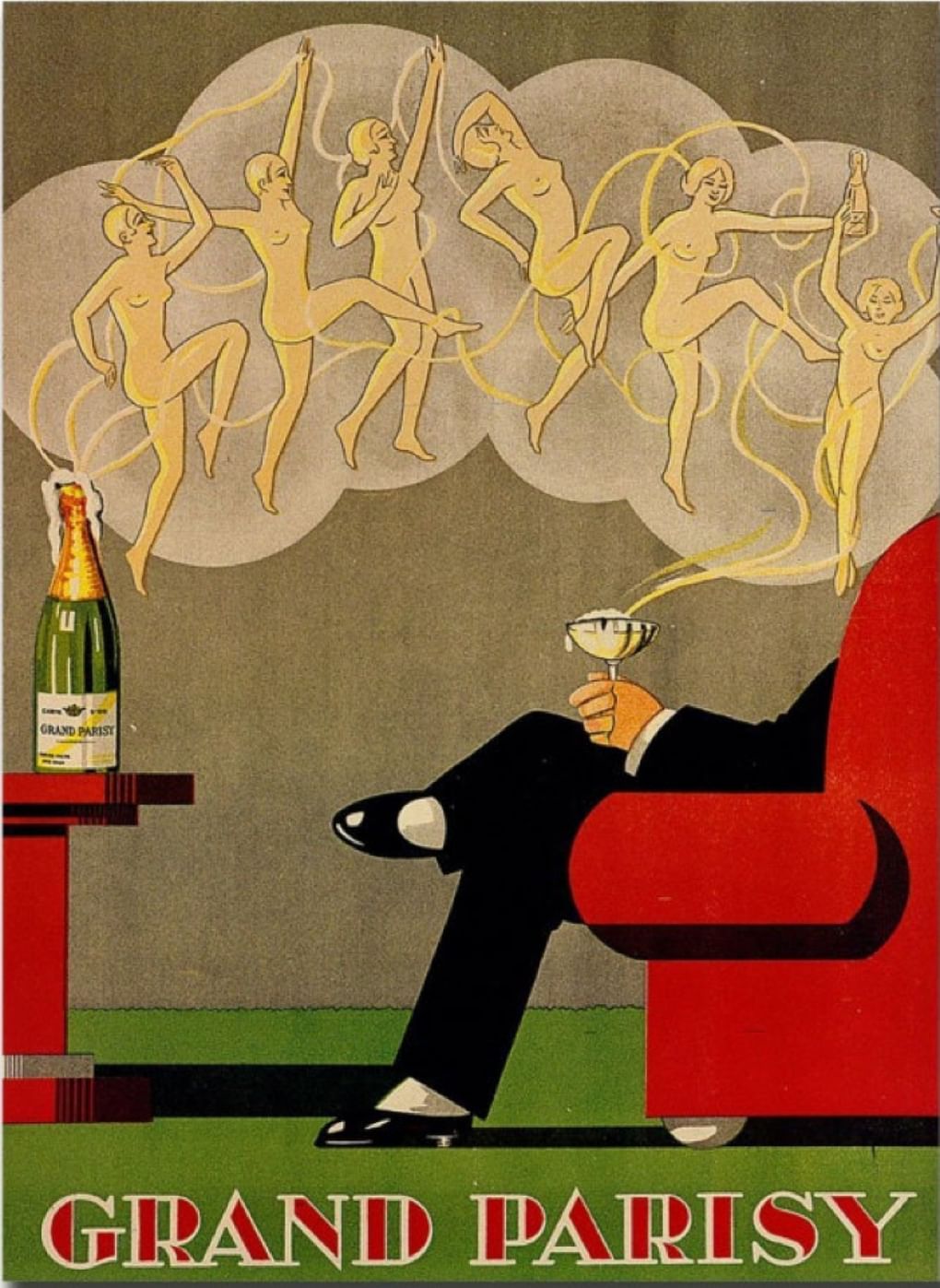 Реклама шампанского Grand Parisy. 1920-e