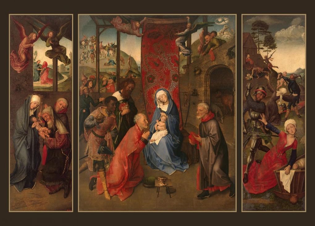 Гуго ван дер Гус. Поклонение волхвов. XV век, Эрмитаж