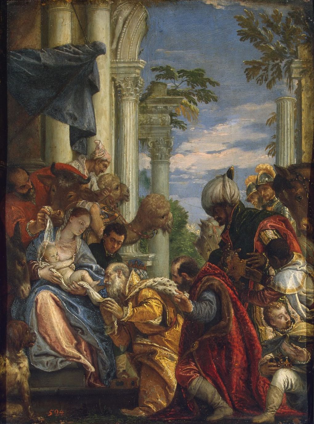 Паоло Веронезе. Поклонение волхвов. 1570-е годы, Эрмитаж