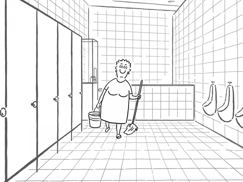 Кадр из мультфильма «Уборная история — любовная история»