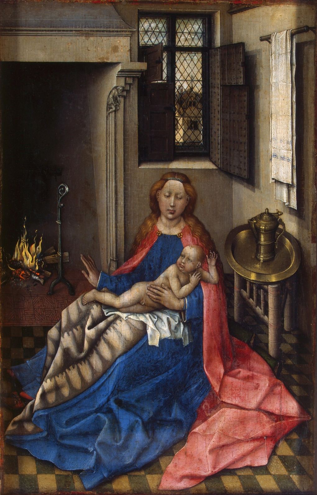 Р. Кампен. Мадонна с Младенцем у камина. До 1430 года. Эрмитаж