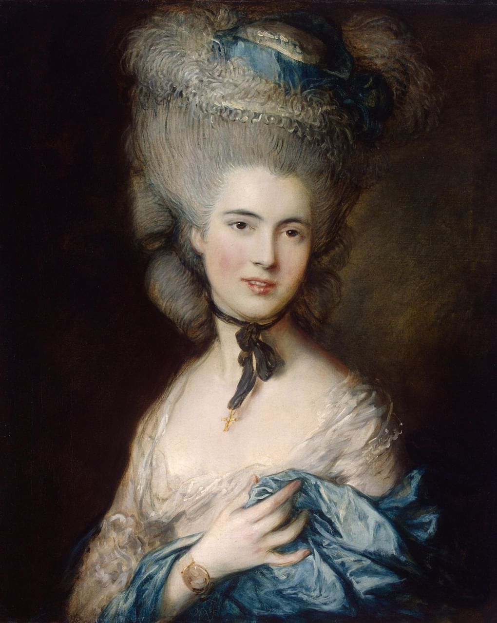 Т. Гейнсборо. Портрет дамы в голубом. 1770-1780-е. Эрмитаж