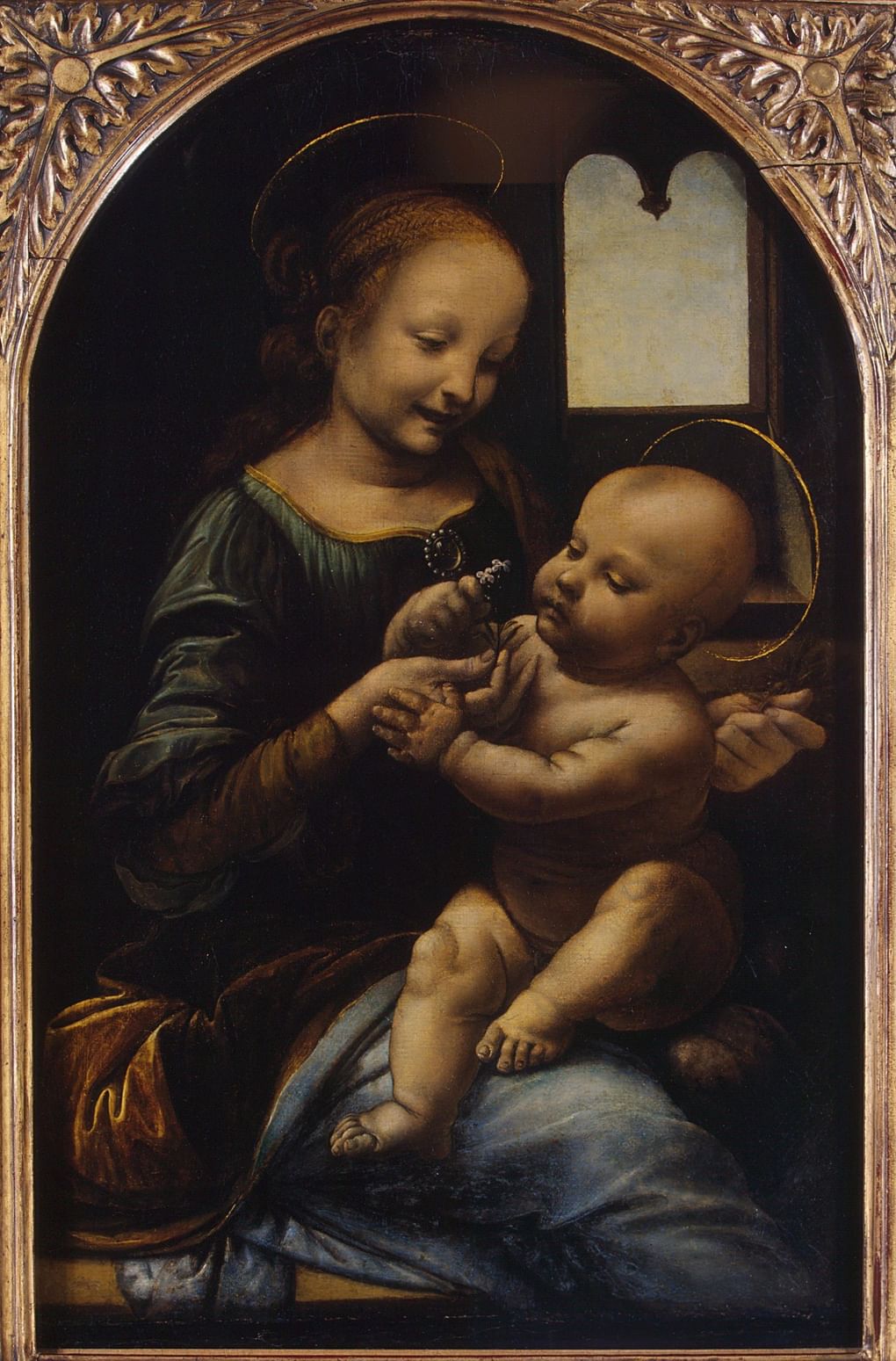 Леонардо да Винчи. Мадонна Бенуа. 1478. Государственный Эрмитаж