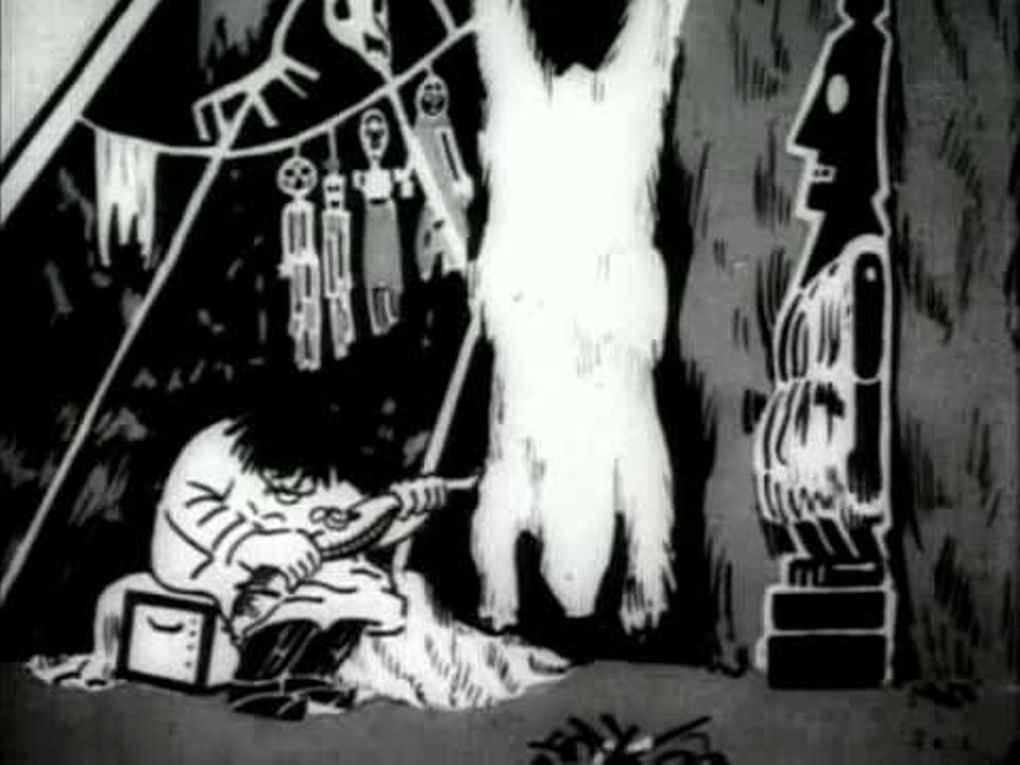 Кадр из мультфильма «Самоедский мальчик». 1928 год