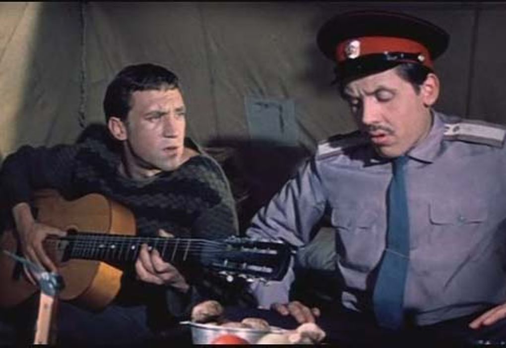 Валерий Золотухин и Владимир Высоцкий в фильме «Хозяин тайги» (1968)