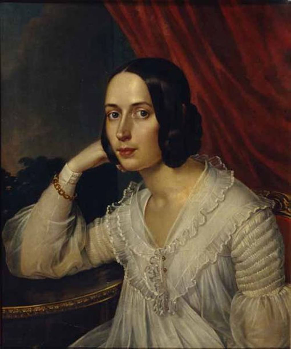 Карл Рейхель. Портрет Натальи Герцен. 1842