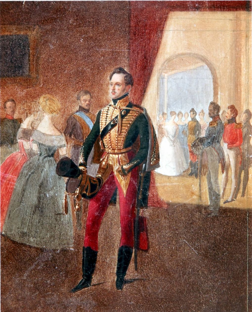 А.И. Ладюрнер. Император Николай I на балу. 1830