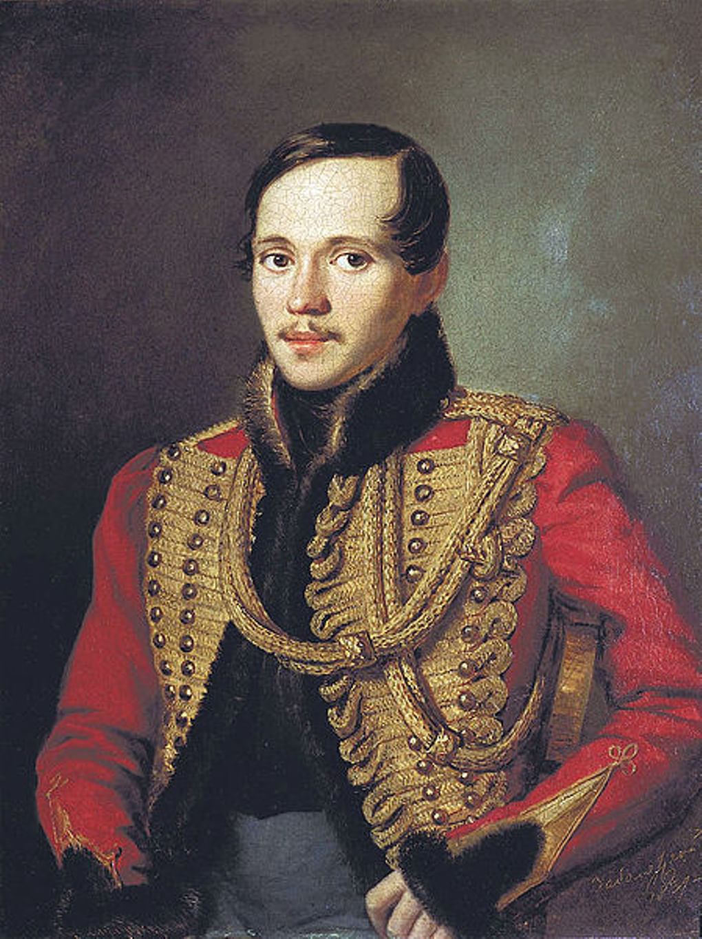 П. Заболотский. Портрет М. Лермонтова. 1837