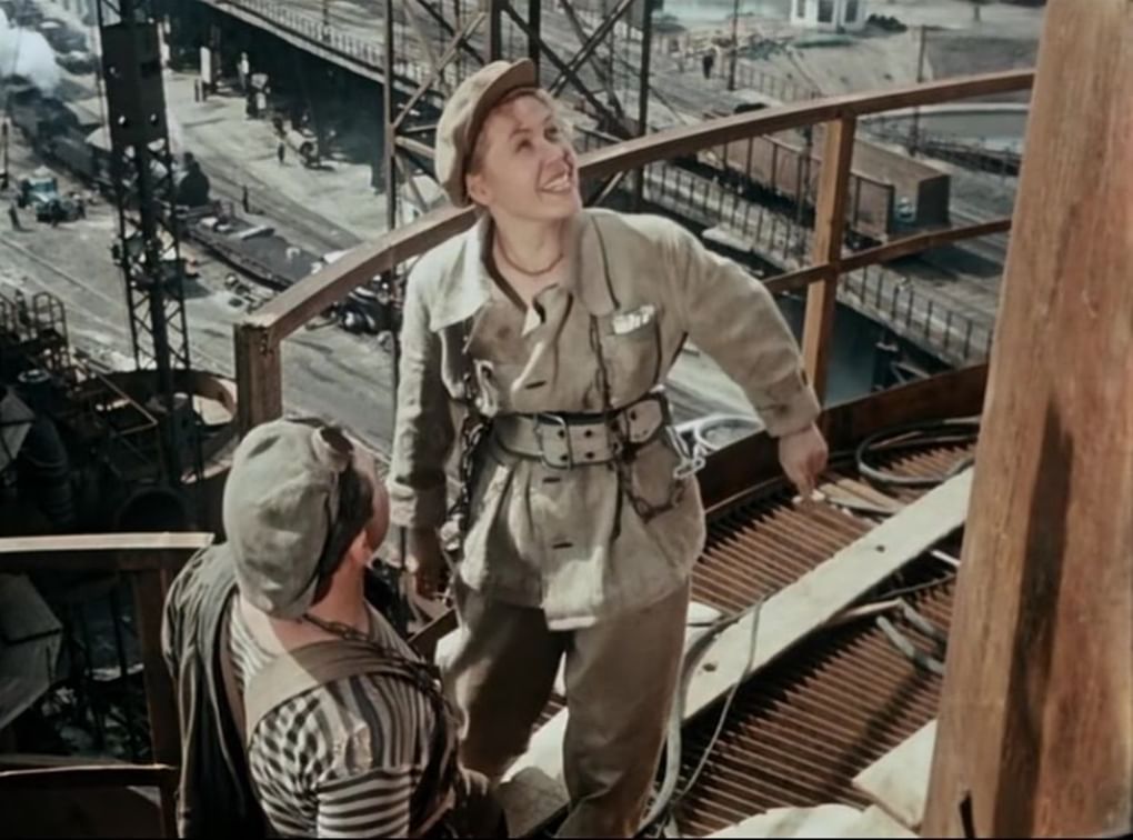 Инна Макарова в роли Кати Петрашень в фильме «Высота» (1957)