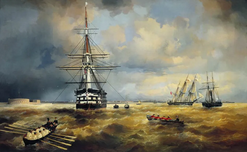 Иван Айвазовский. Кронштадтский рейд. 1840