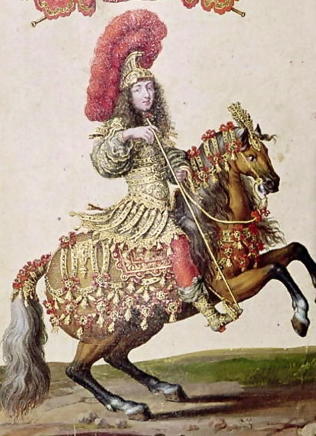 Израэль Сильвестр Младший. Людовик XIV в образе римского императора на «Великой карусели». 1662