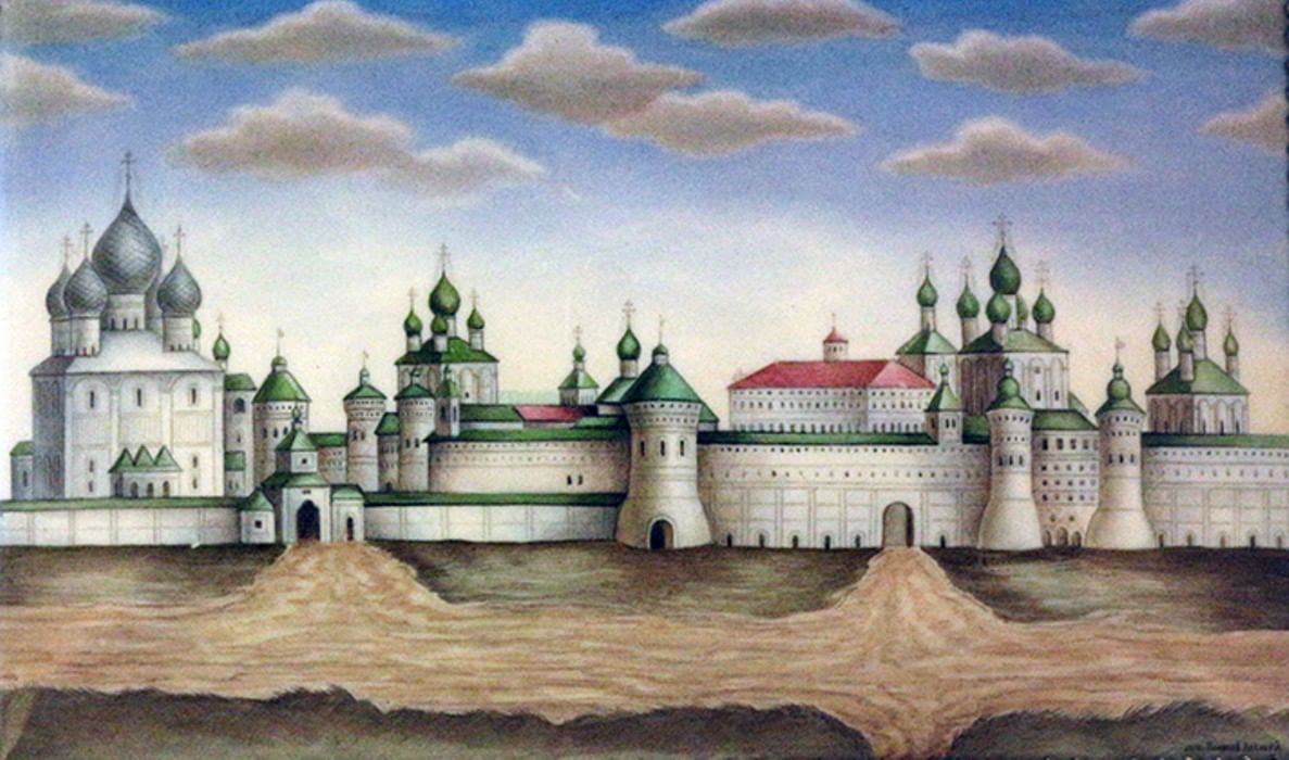 Рисунок ярославский кремль