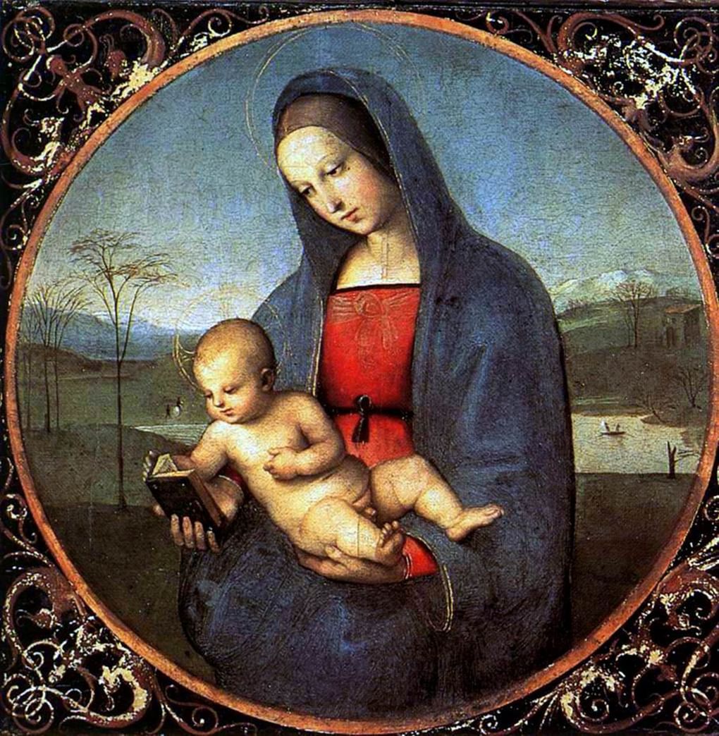 Мадонна с Младенцем (Мадонна Конестабиле). Ок. 1504. Государственный Эрмитаж