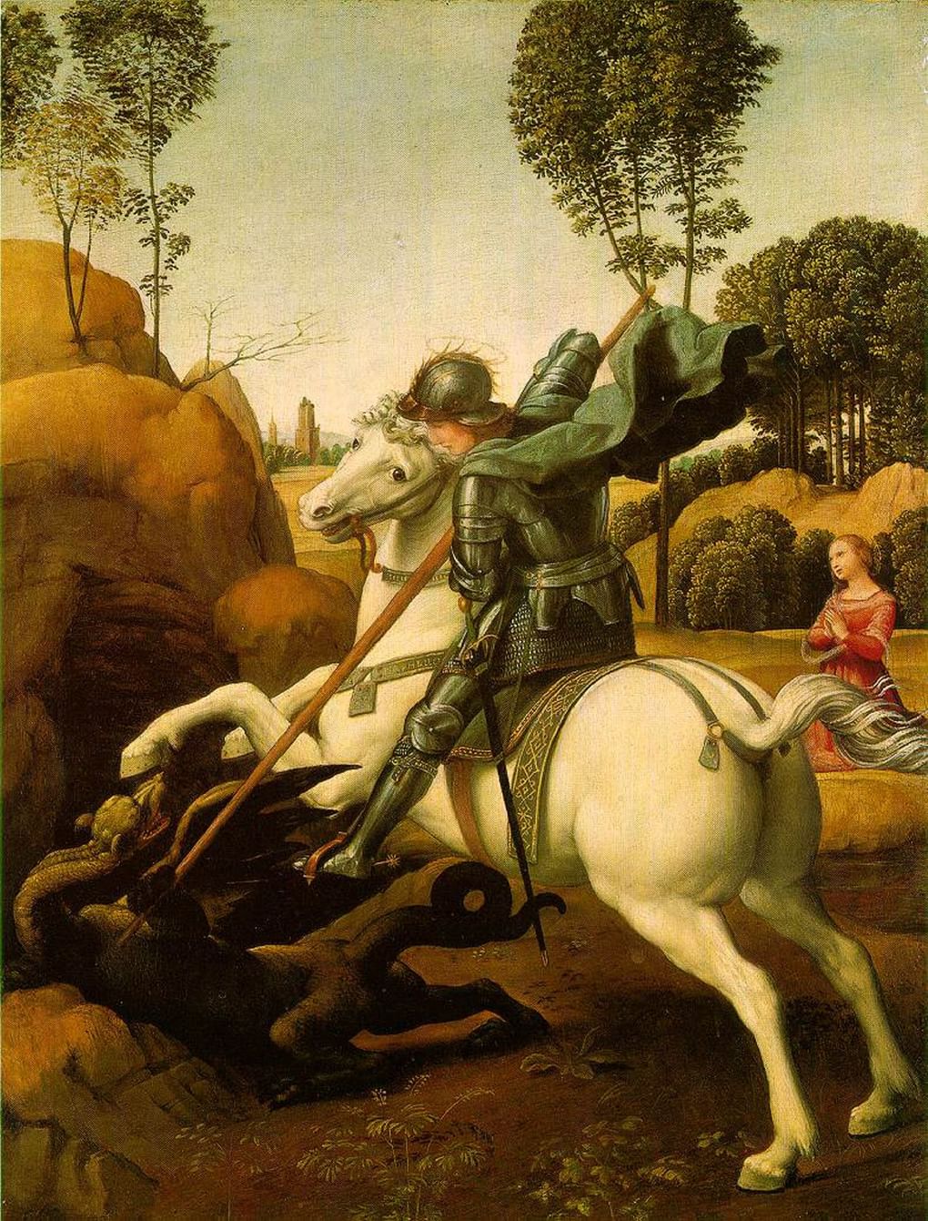 Святой Георгий и дракон. Ок. 1506. Национальная галерея искусства, Вашингтон