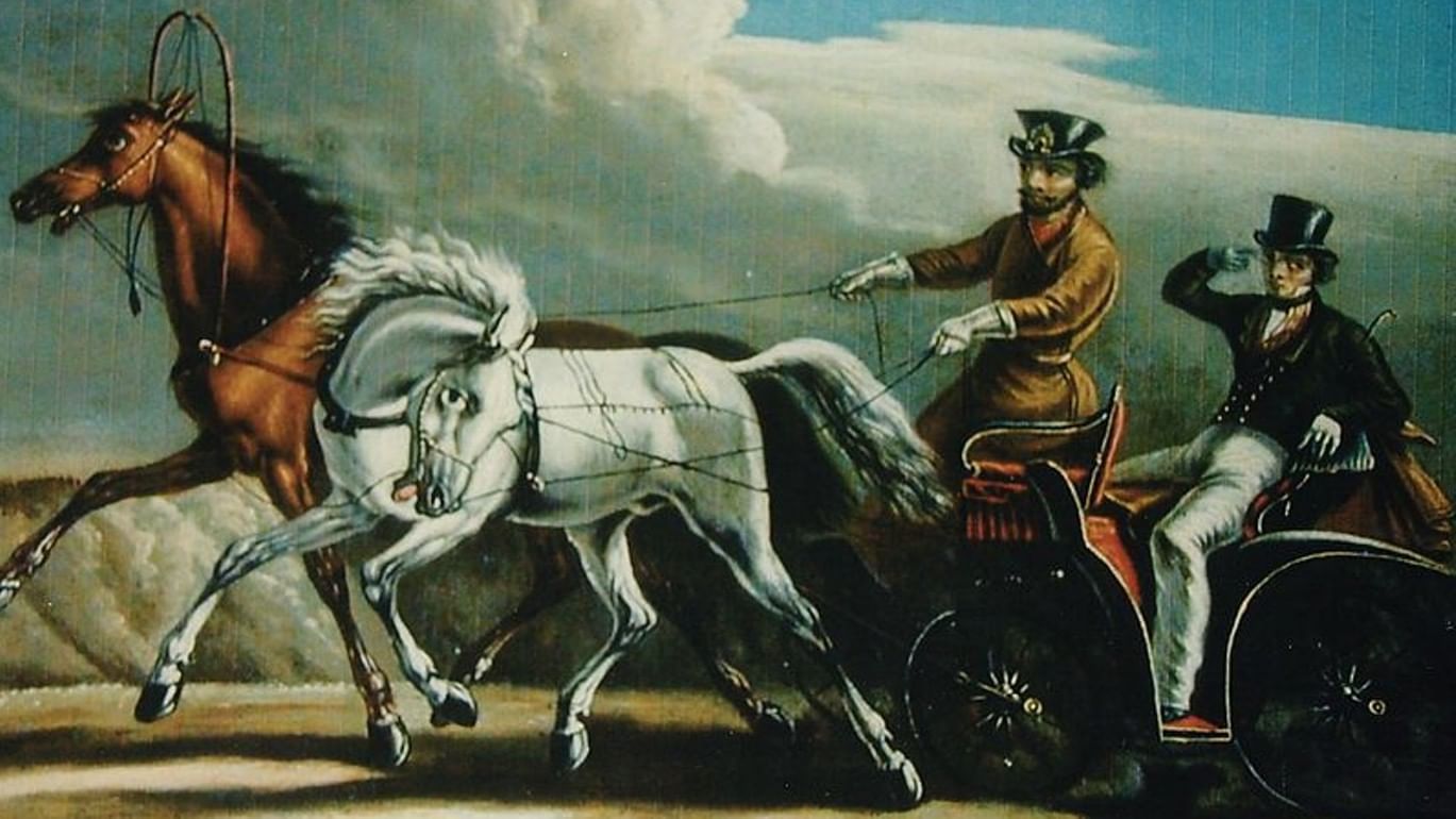 Раскраска тройка лошадей