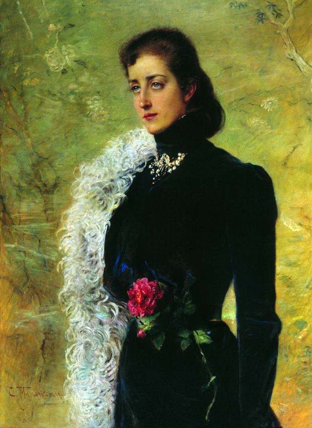 Константин Маковский. Портрет Веры Бахрушиной. 1890-е