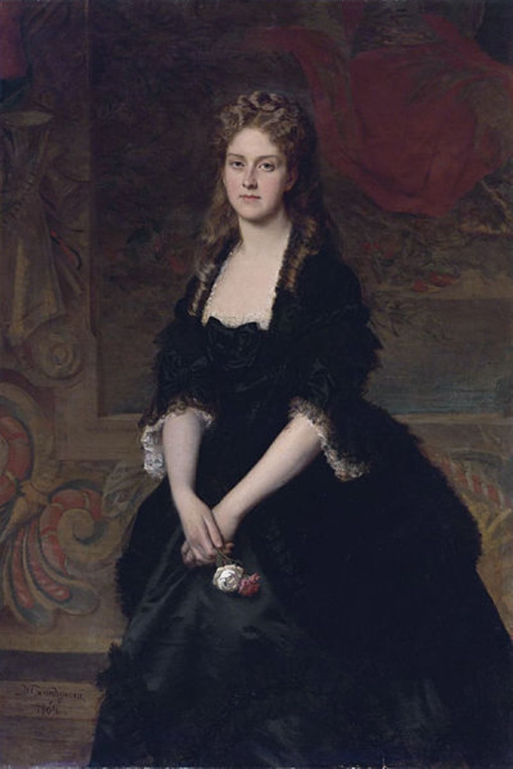 Мишель Горджиани. Портрет Надежды Половцевой. 1869
