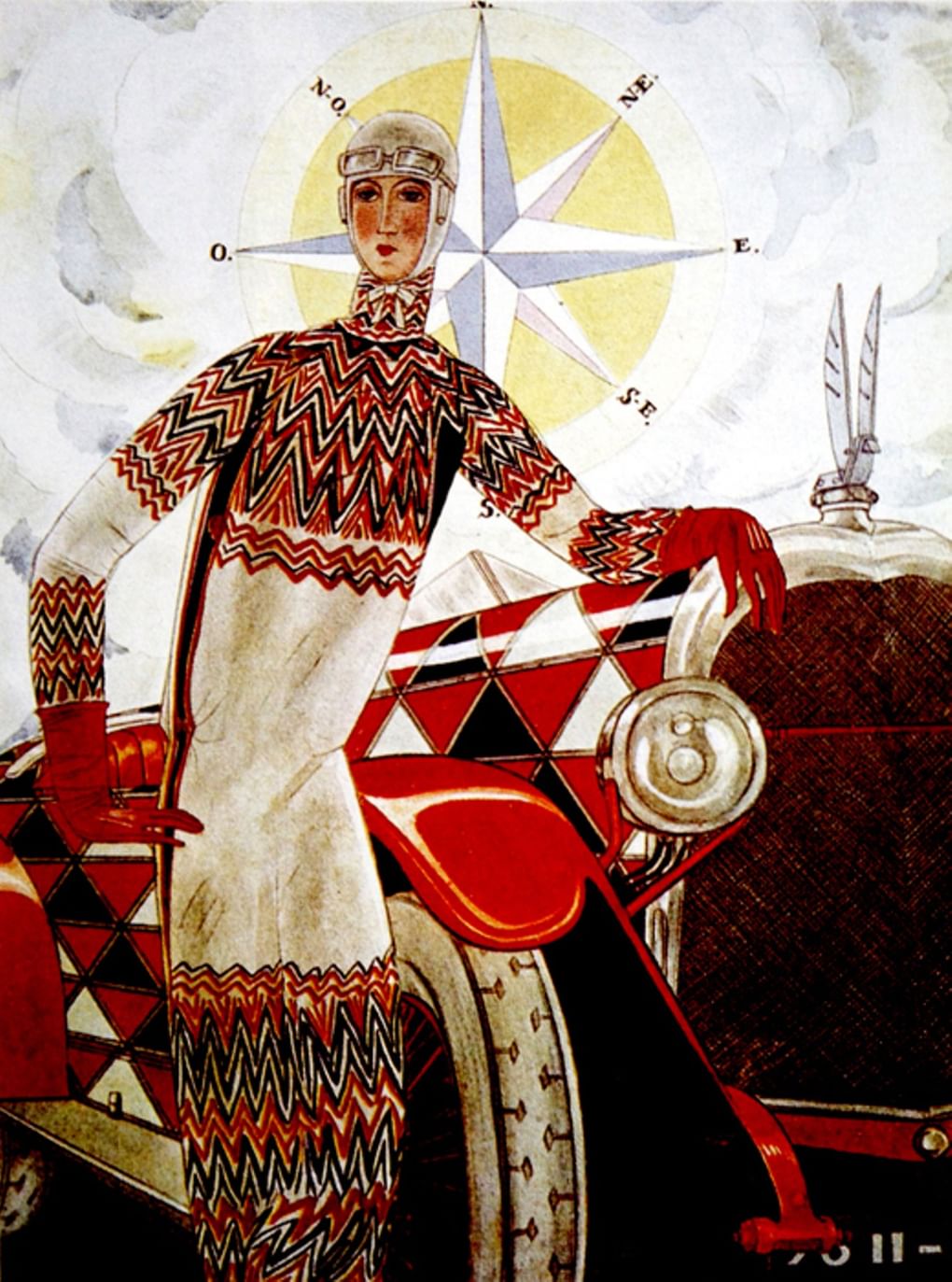 Обложка журнала Vogue с «оптическим» платьем от С. Делоне. 1925. Пресс-служба Музеев Кремля