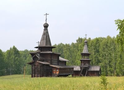 Храм Спаса Нерукотворного Образа из Зашиверска в Историко-архитектурном музее-заповеднике СО РАН в Новосибирске