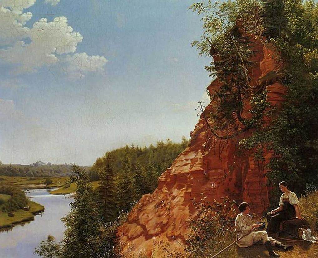 Алексей Тыранов. Вид реки Тосны. 1827