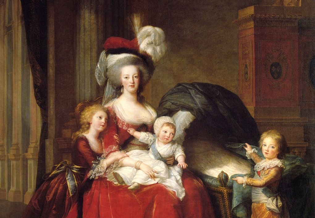 Элизабет Виже-Лебрен. Портрет королевы Марии-Антуанетты с детьми (фрагмент). 1787. Версаль