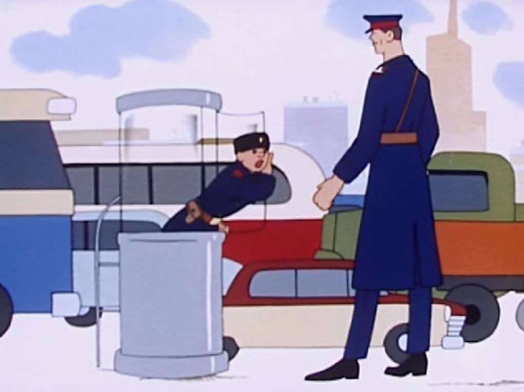 Кадр из мультипликационного фильма «Дядя Стёпа — милиционер» (1964)