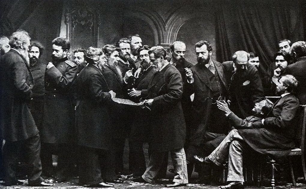 Группа художников Товарищества передвижных художественных выставок. 1885 год