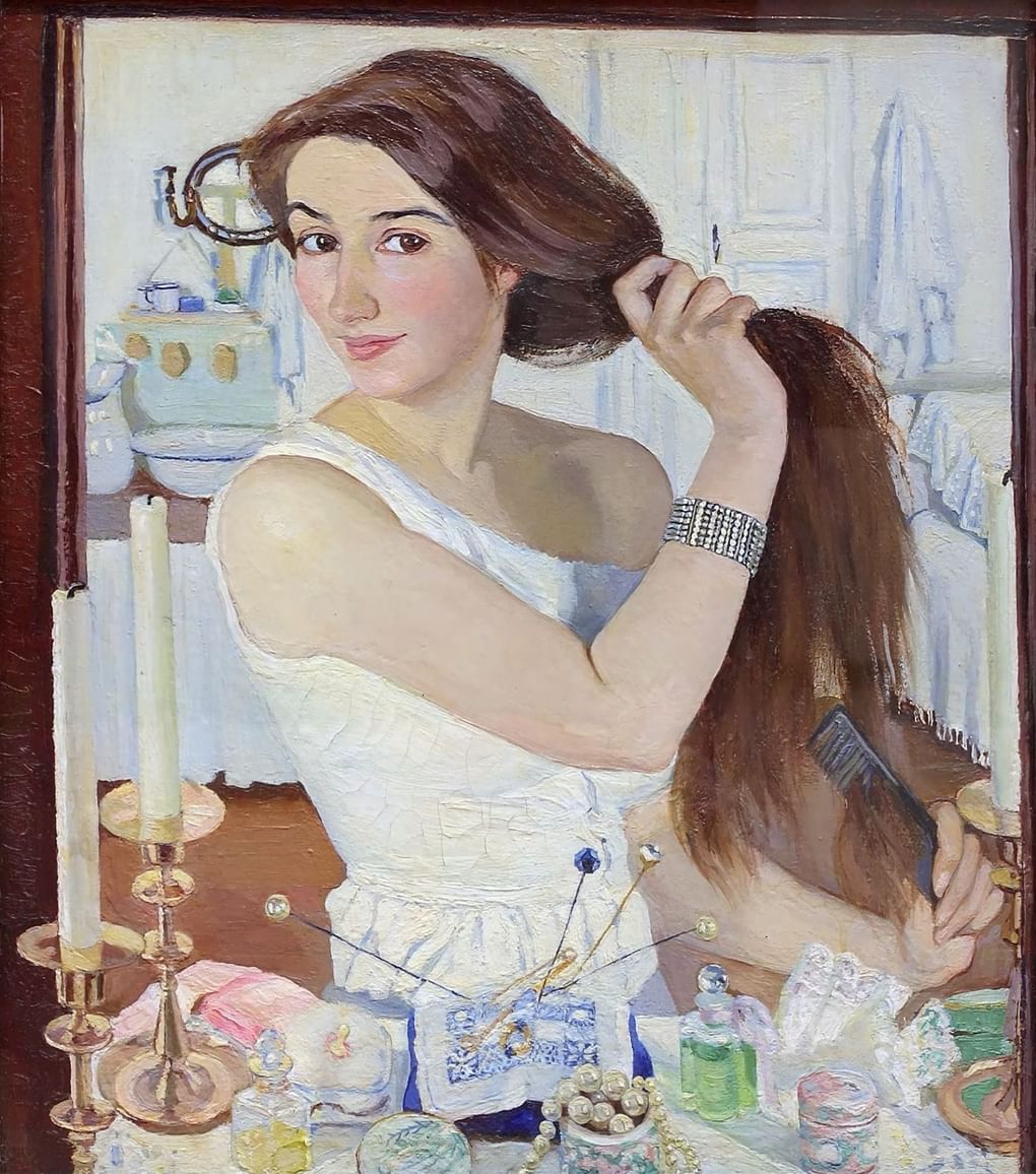 Зинаида Серебрякова. За туалетом. Автопортрет. 1909. ГТГ