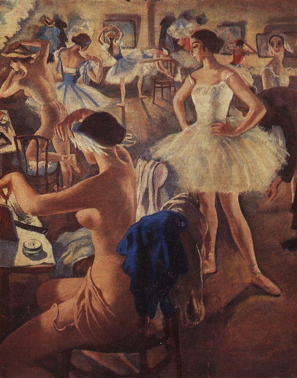 Зинаида Серебрякова. В балетной уборной. Балет «Лебединое озеро». 1922. ГРМ