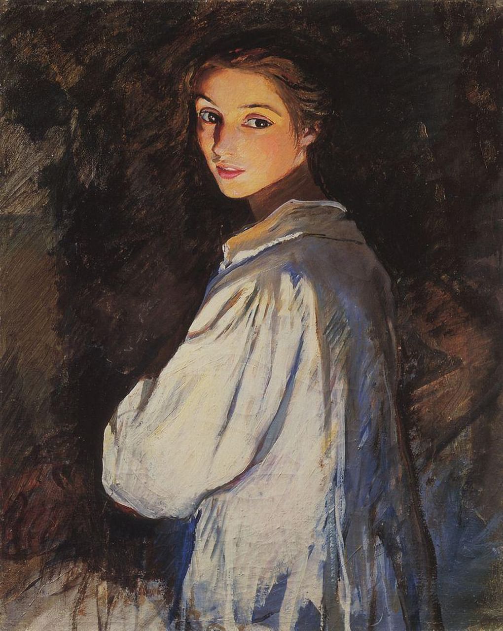 Зинаида Серебрякова. Девушка со свечой (Автопортрет). 1911. ГРМ
