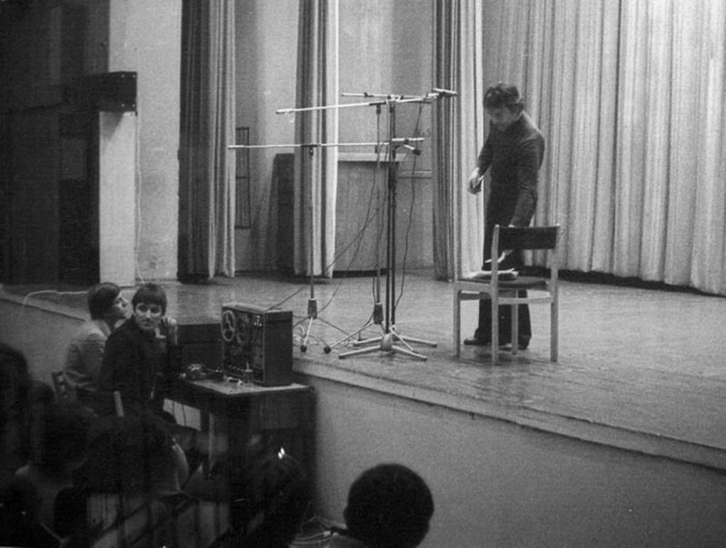 Владимир Высоцкий. Выступление в МФТИ, 29.02.1980. Фотография: Игоря Янковского