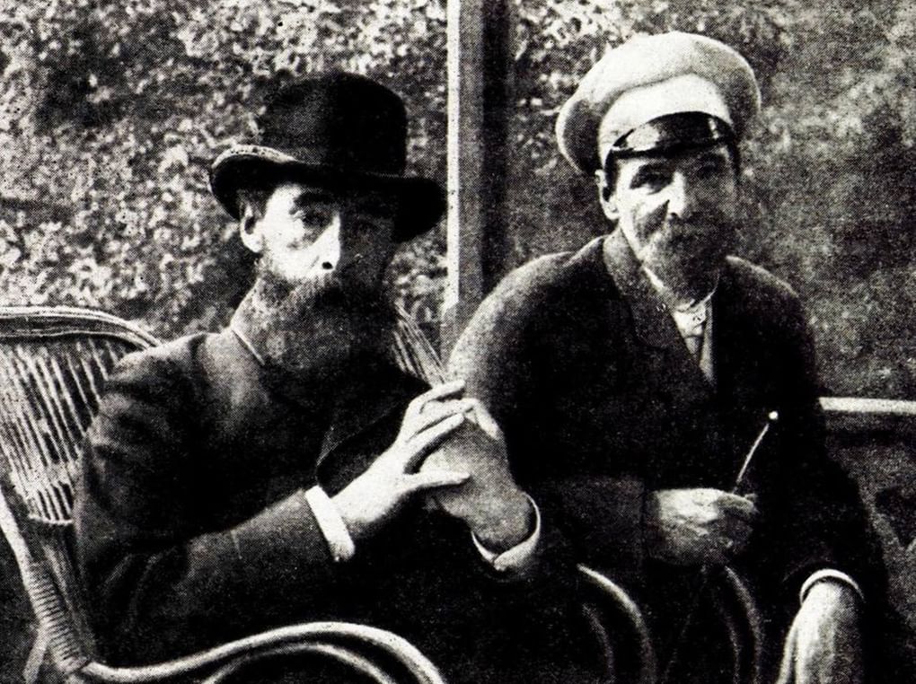Павел Третьяков и Михаил Прянишников. 1891 год. Фотография: tphv-history.ru