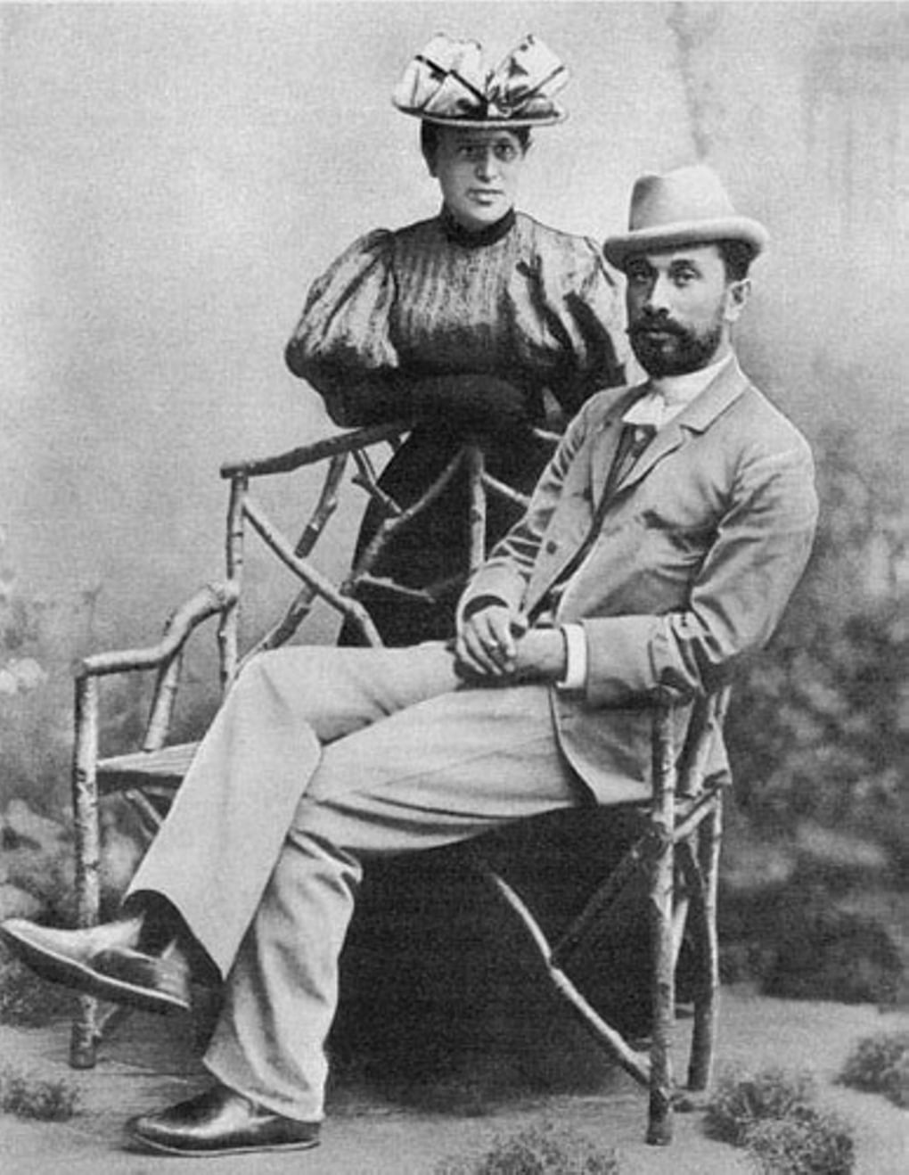 Леонид Пастернак с женой Розалией Исидоровной. Фотография: russian-globe.com