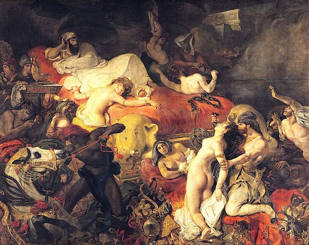 Эжен Делакруа. Смерть Сарданапала. 1827. Лувр, Париж, Франция