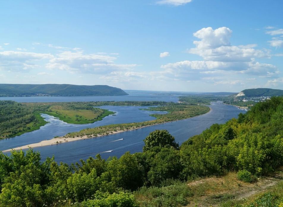 Живописные места на Волге