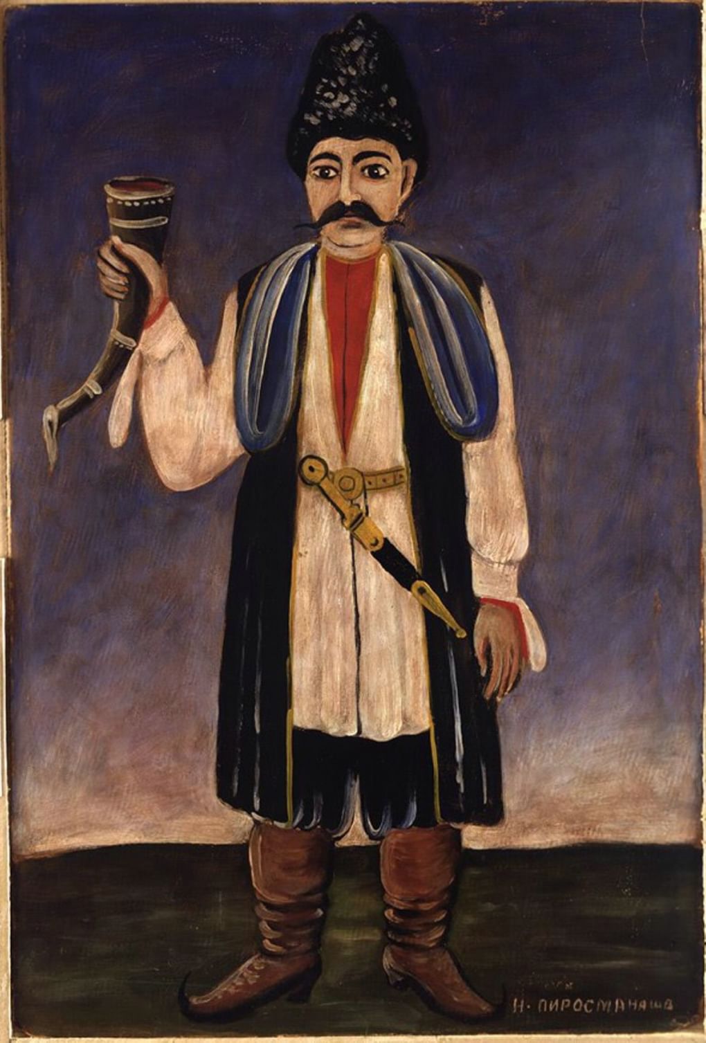 Нико Пиросмани. Портрет Созашвили. 1910-е. Московский музей современного искусства