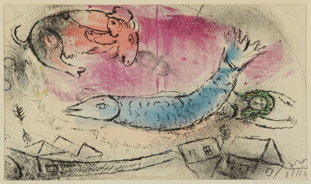 Марк Шагал. Голубая рыба. 1957