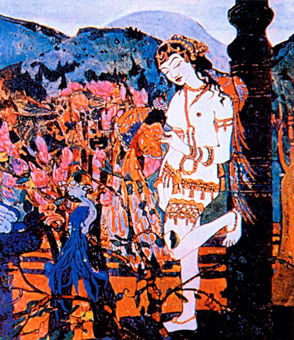 Николай Рерих. Девассари Абунту с птицами. 1905