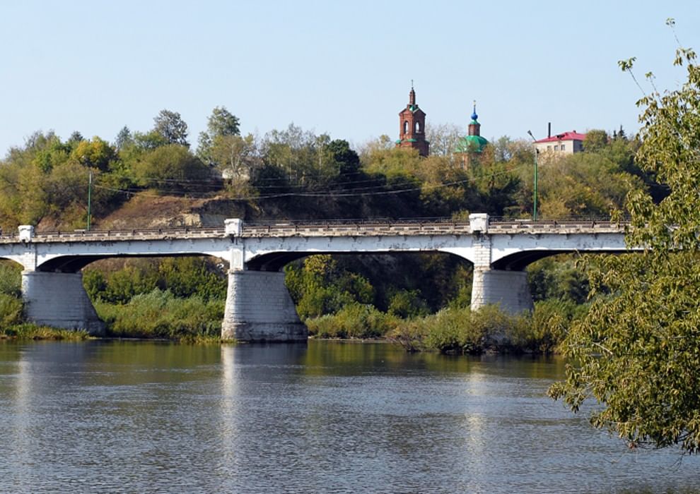 Лебедянь. Казенный мост Лебедянь. Липецкая область Лебедянский район Лебедянь. Г. Лебедянь (Лебедянский район). Железобетонный мост Лебедянь.