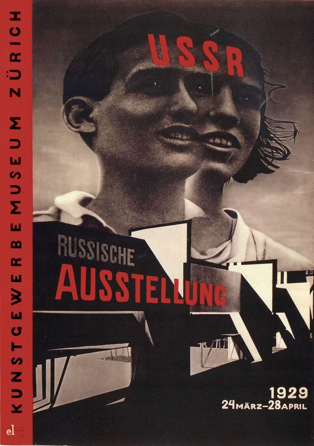 Эль Лисицкий. Плакат первой советской выставки в Швейцарии. 1929. Изображение: famous.totalarch.com
